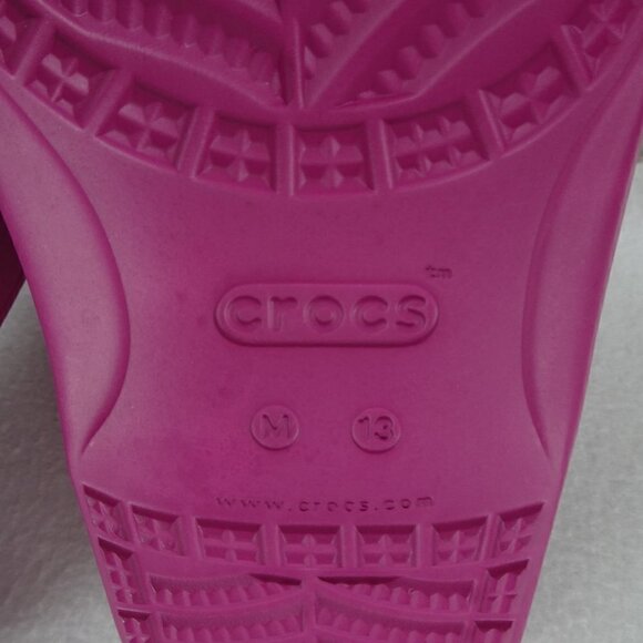 Crocs Classic Slides Men\'s Size 13 US Pink Double Strap Sandals Barbiecore main image 8